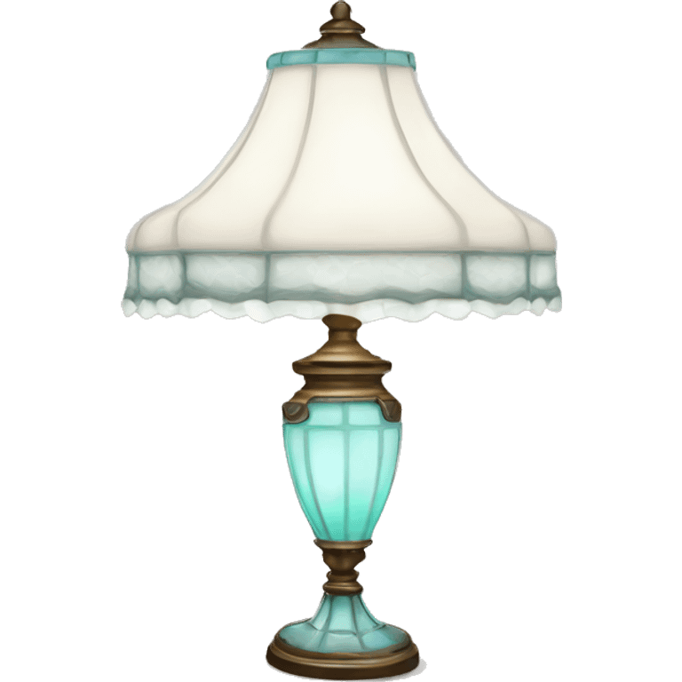 White Tiffany lamp emoji