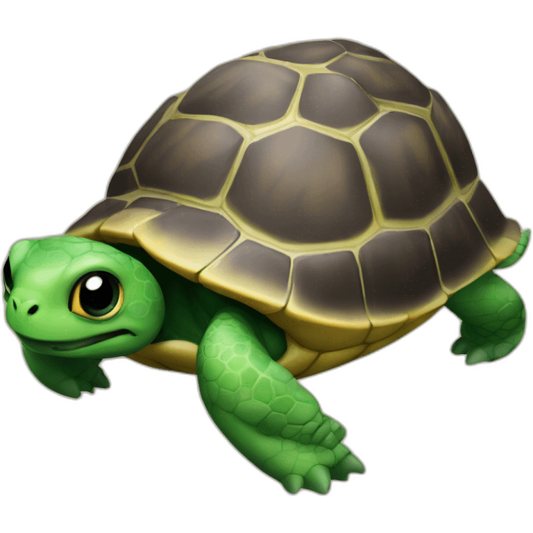 Tortue sur chat emoji