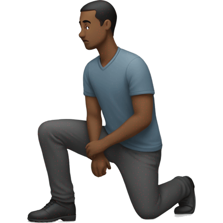 Man kneeling emoji