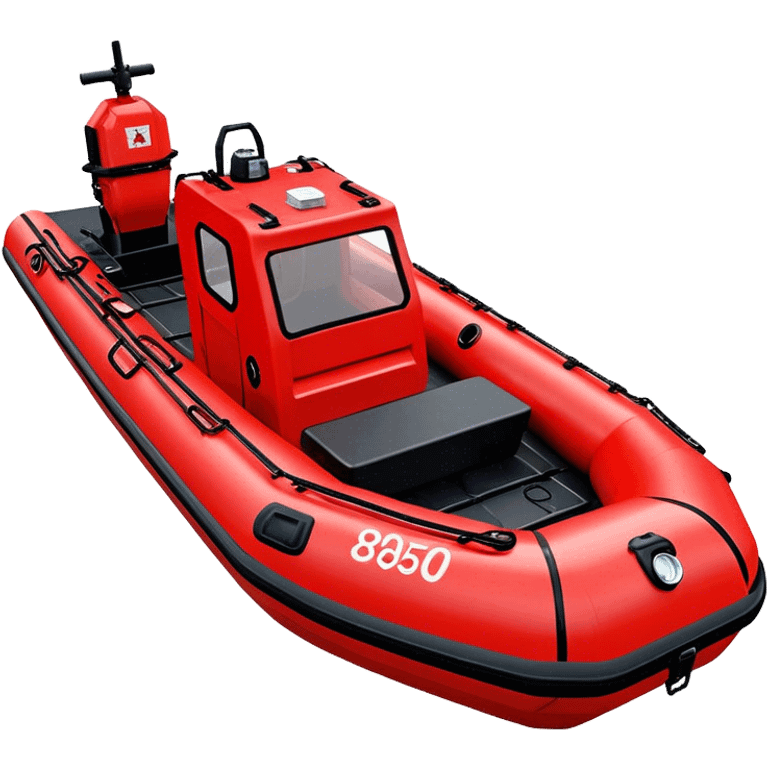 Rescue Boat - Zodiac Pro 850 (Model Year: 2022) (Iconic colour: Red and black) emoji