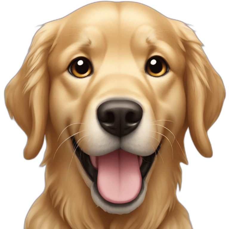 Golden retriever black emoji