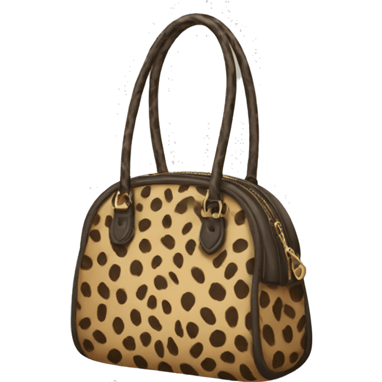 Cheetah handbag  emoji