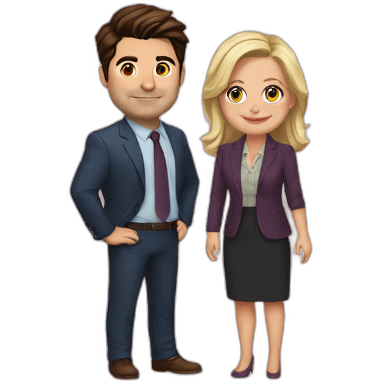 Ben wyatt and Leslie knope emoji