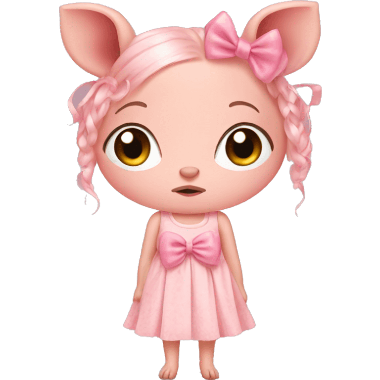 pig dress bows emoji