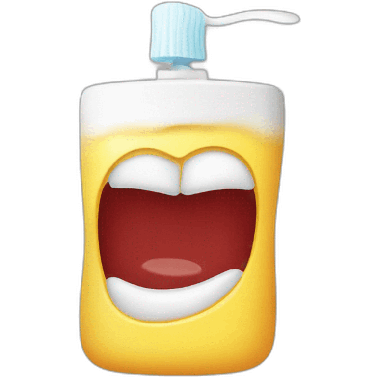 Squeeze toothpaste emoji