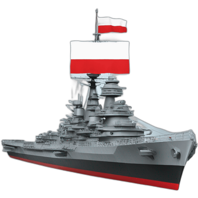 Battleship with austrian flag emoji