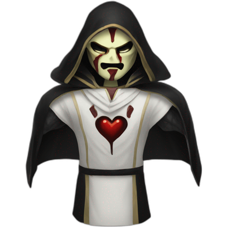 A SINISTER HEART SITH BLACK SERPENTS emoji