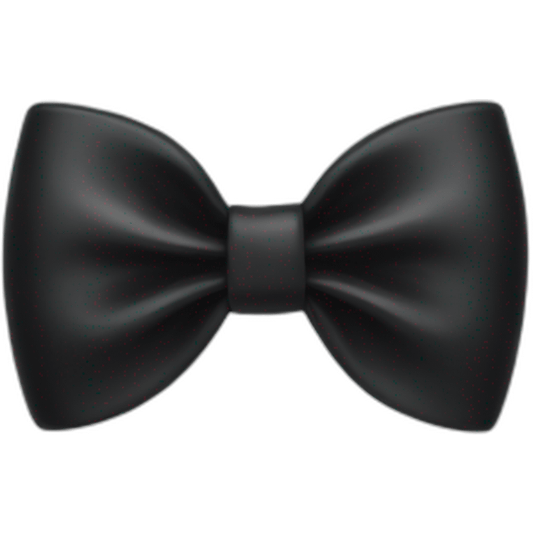 A black bow emoji