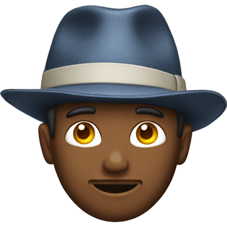  man holding a hat emoji