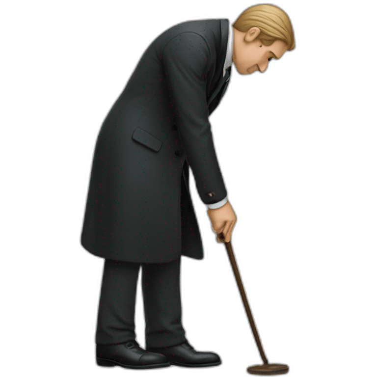 Gentleman bowing out emoji