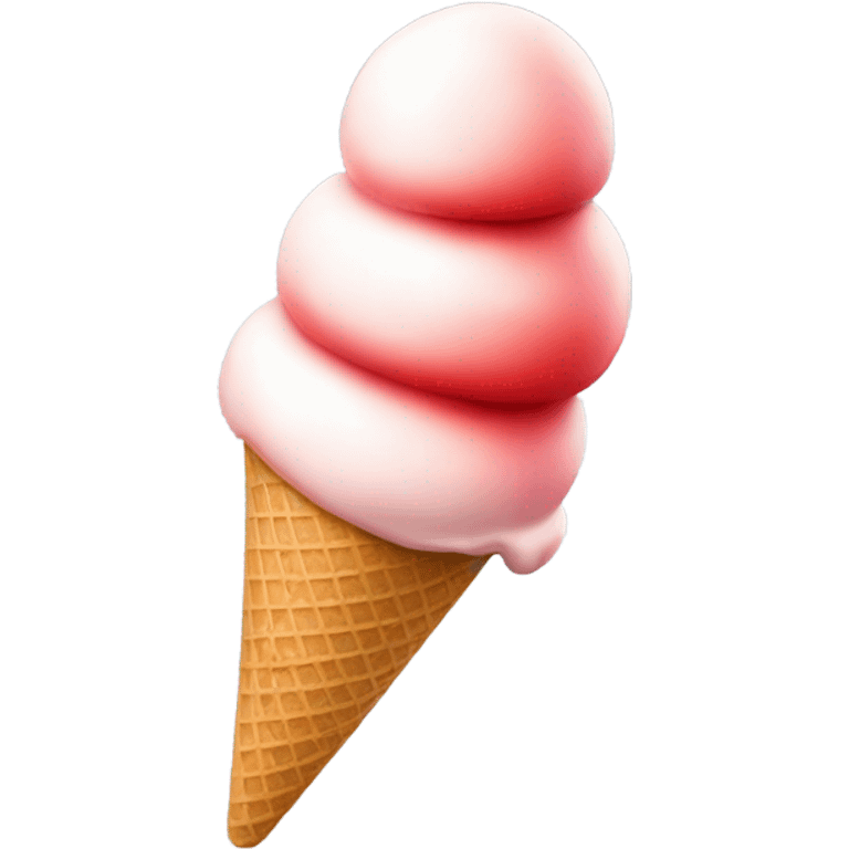 red ice cream emoji