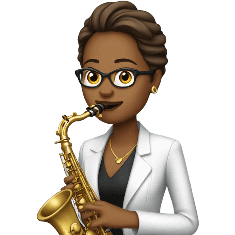 Cheryl playing saxophone emoji