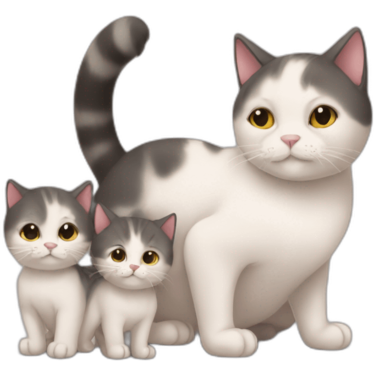 pregnant cat with kittens emoji