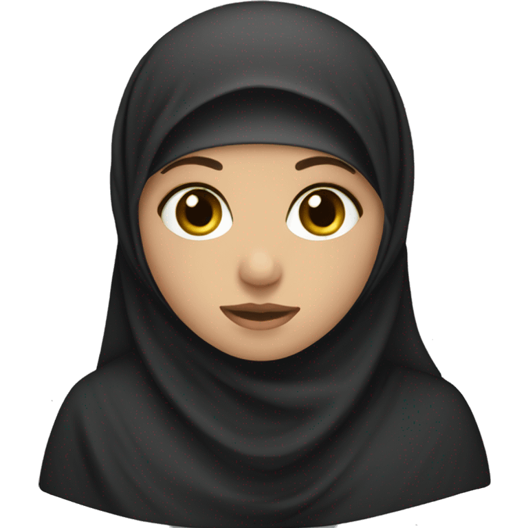 muslim white girl in niqab emoji