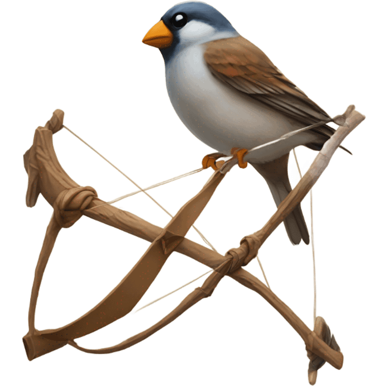 Bow and sparrow emoji