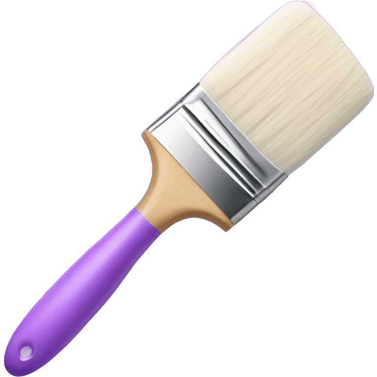 pastel purple paint brush  emoji