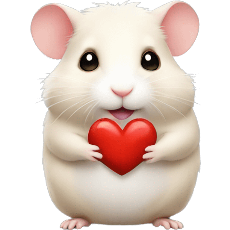 Hamster with heart emoji