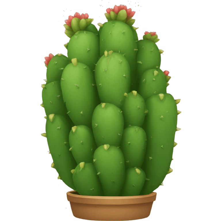 round Nopal without pot emoji