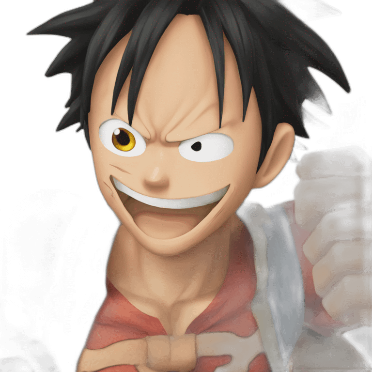 Luffy fera 5 qui rit emoji