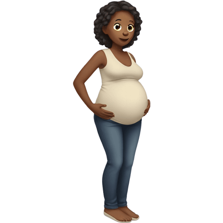 pregnant woman emoji