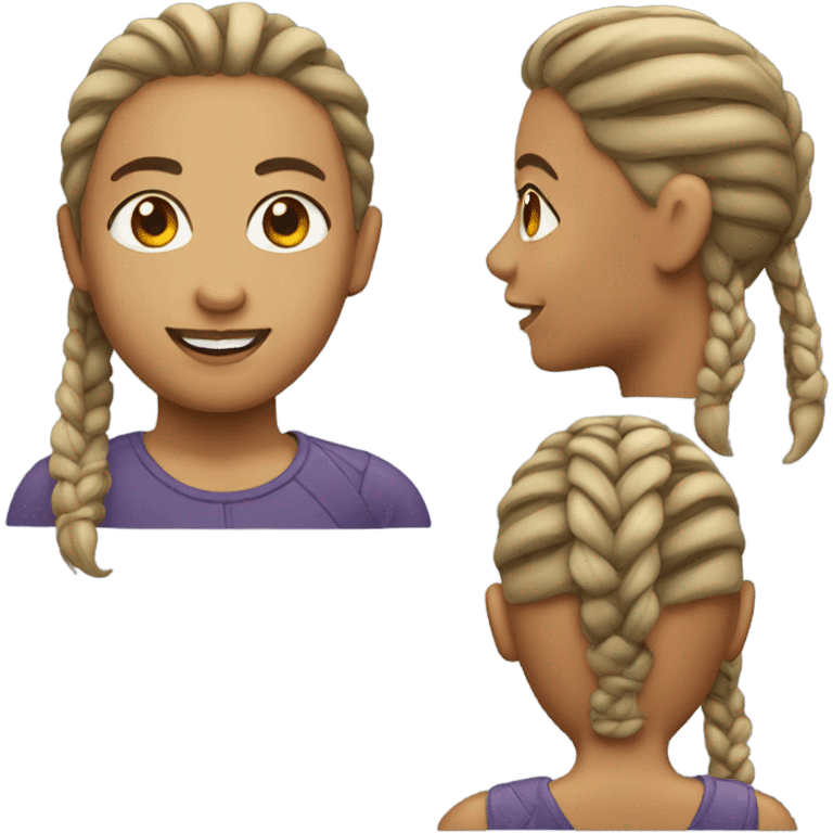 Person with cornrows  emoji