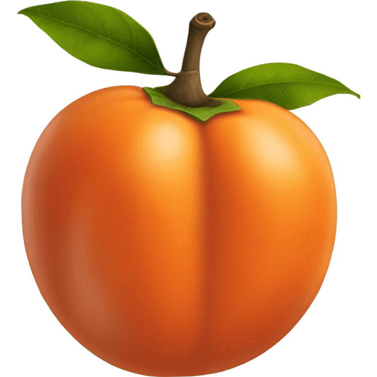 persimmon fruit emoji