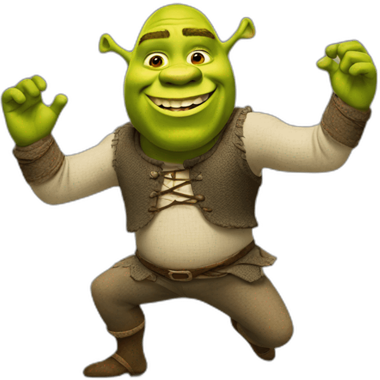 Shrek dancing emoji