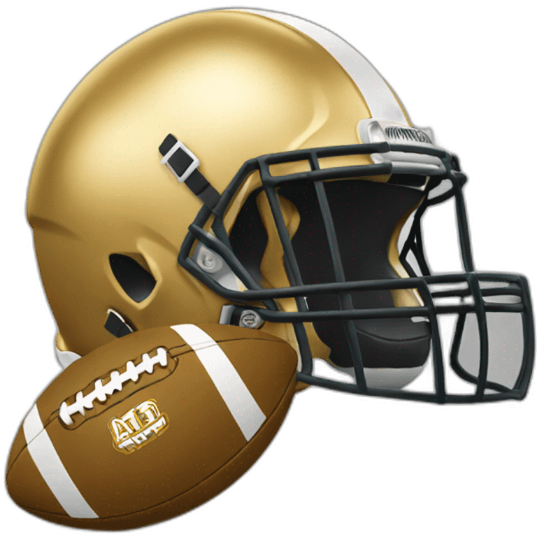 Gold football emoji