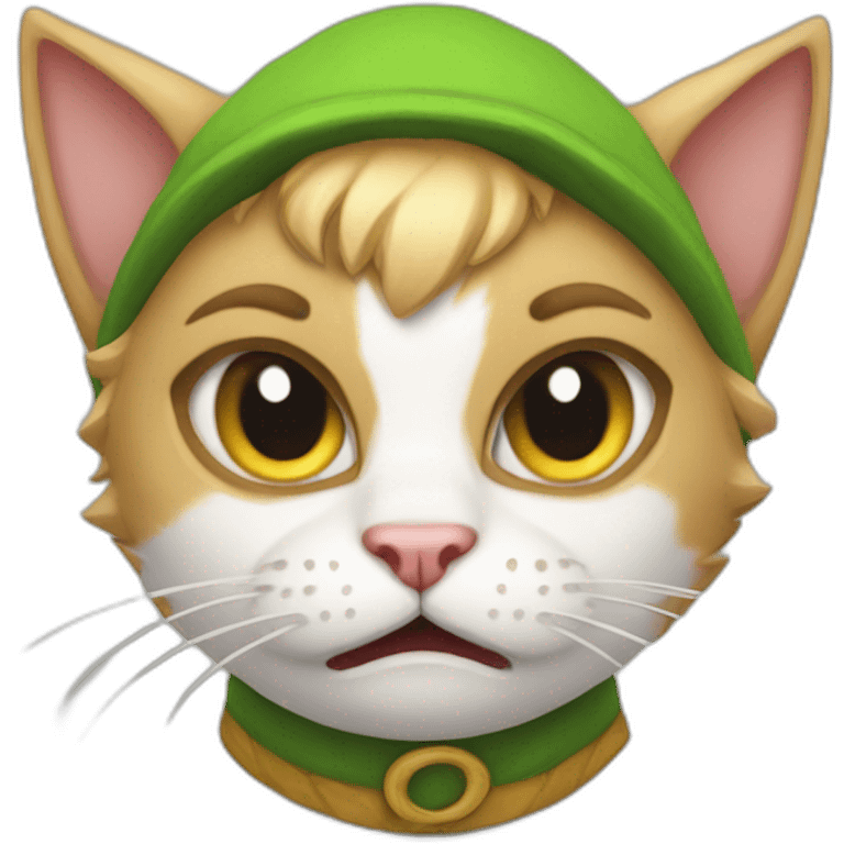 angry kitty elf emoji