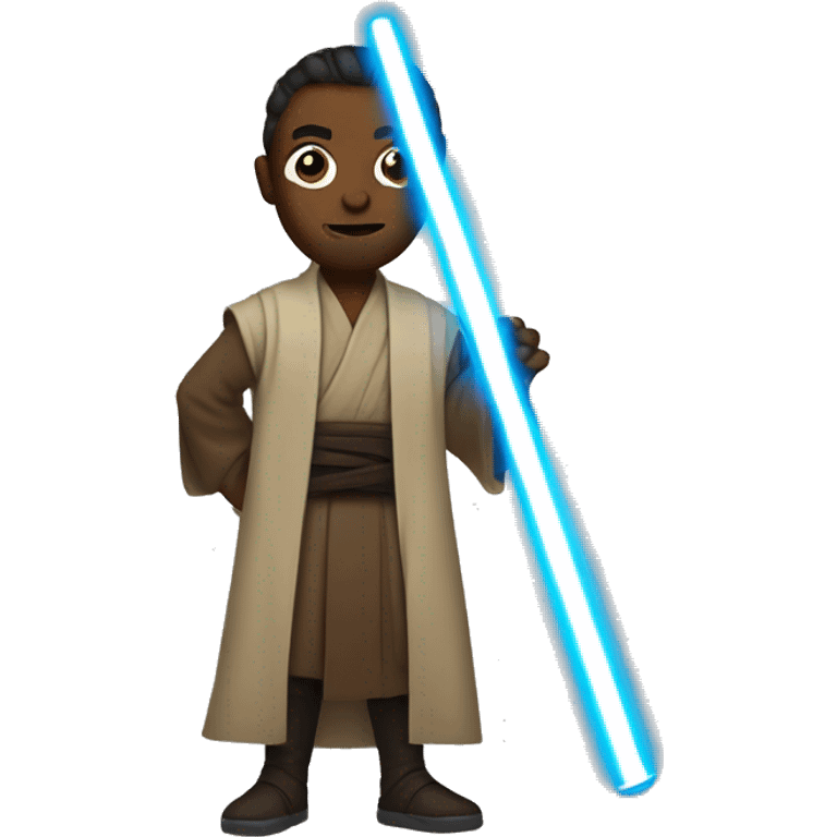 jedi with light saber emoji