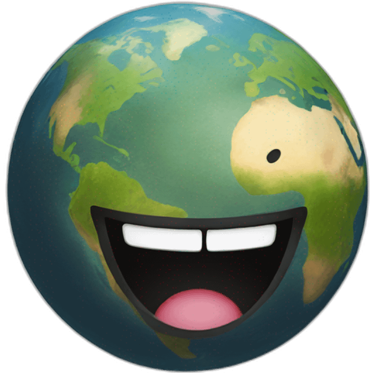 earth smiley face emoji