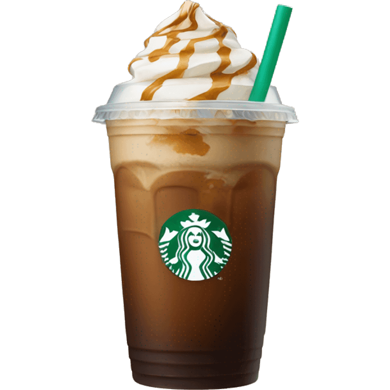 A starbucks iced coffee emoji