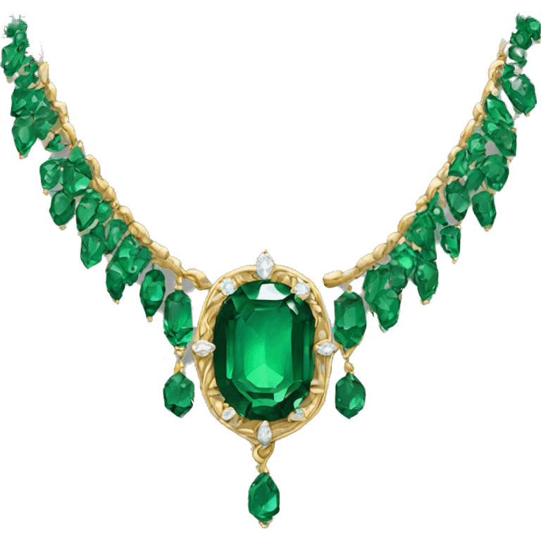 emerald necklace  emoji