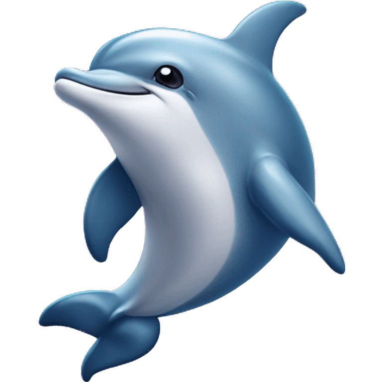 lovely pretty dolphin in love emoji