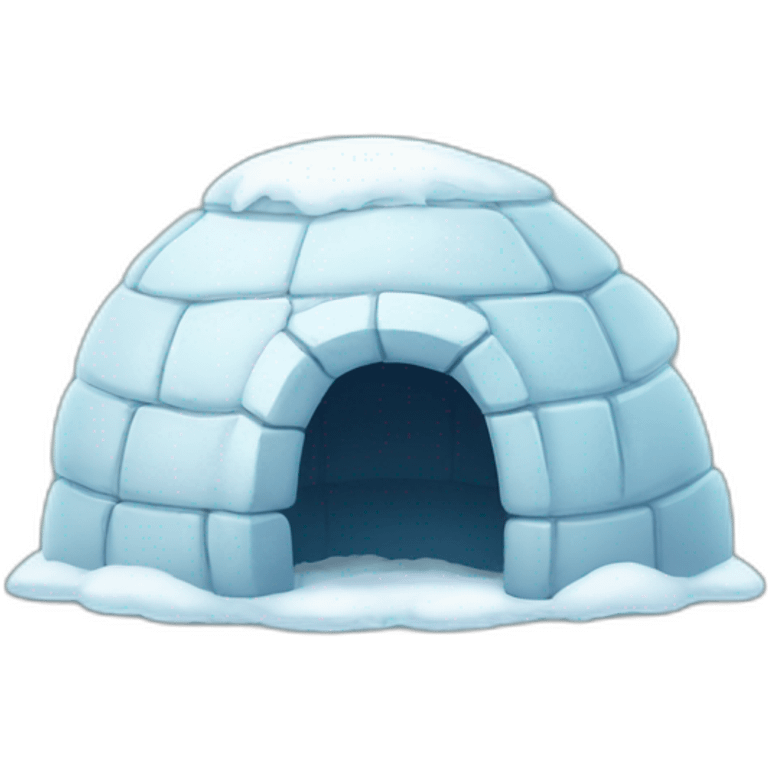 igloo crying teary face emoji