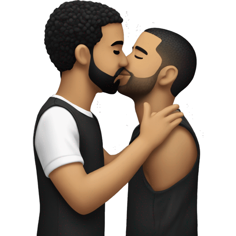 Drake kissing drake emoji