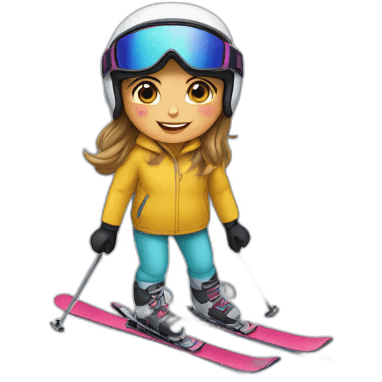 girl on a ski emoji