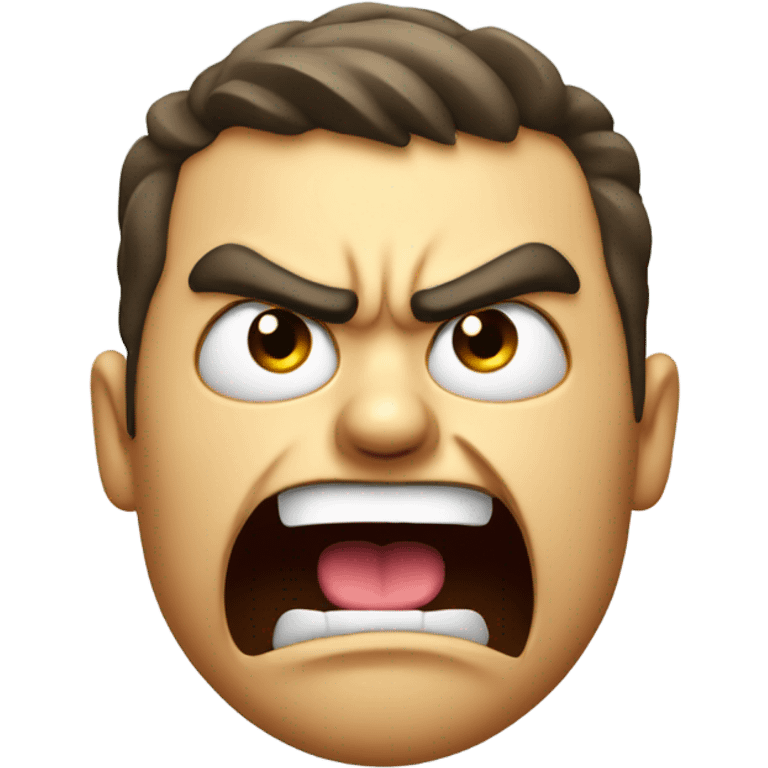 angry face with tongue sticking out  emoji