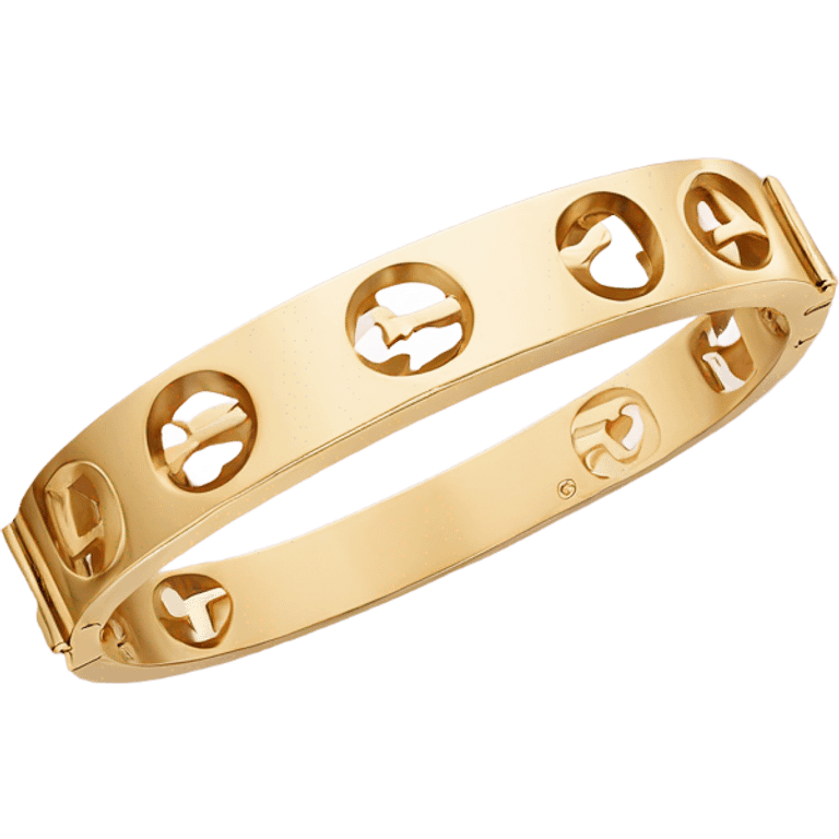 cartier love bracelet gold emoji