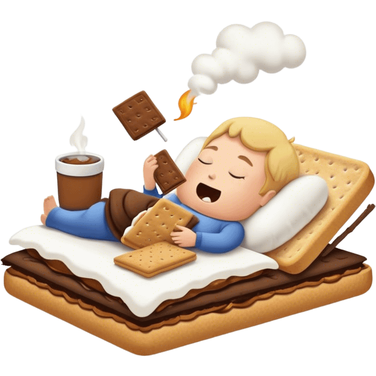 S’mores snoring  emoji