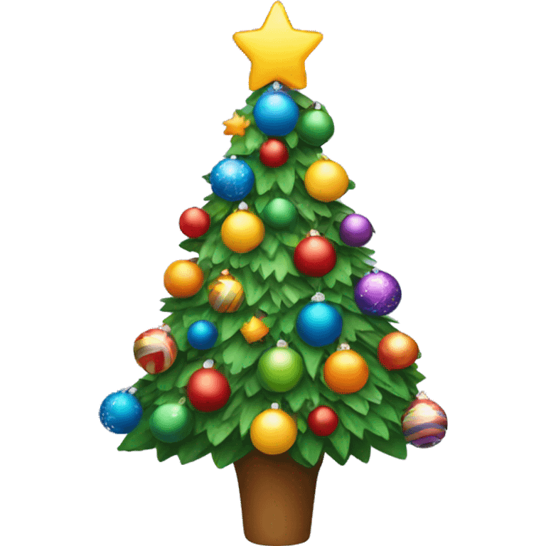 colorful christmas tree emoji