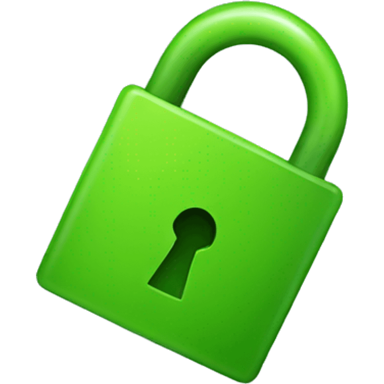 GREEN LOCK emoji