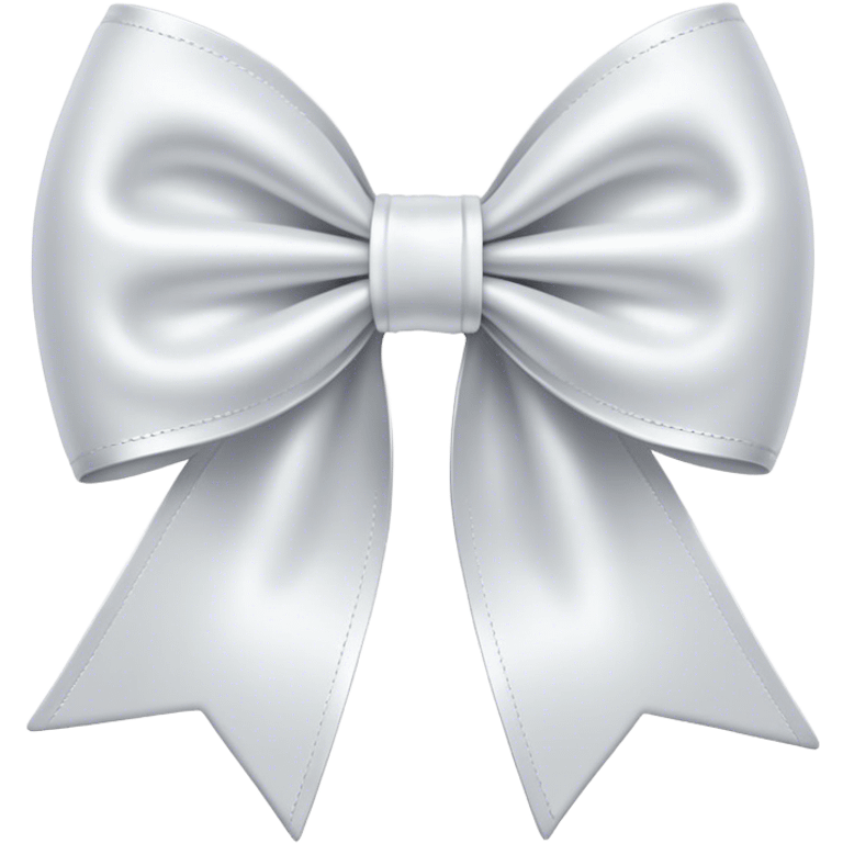 white satin bow emoji