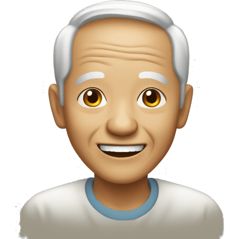 smiling old Vietnamese man emoji