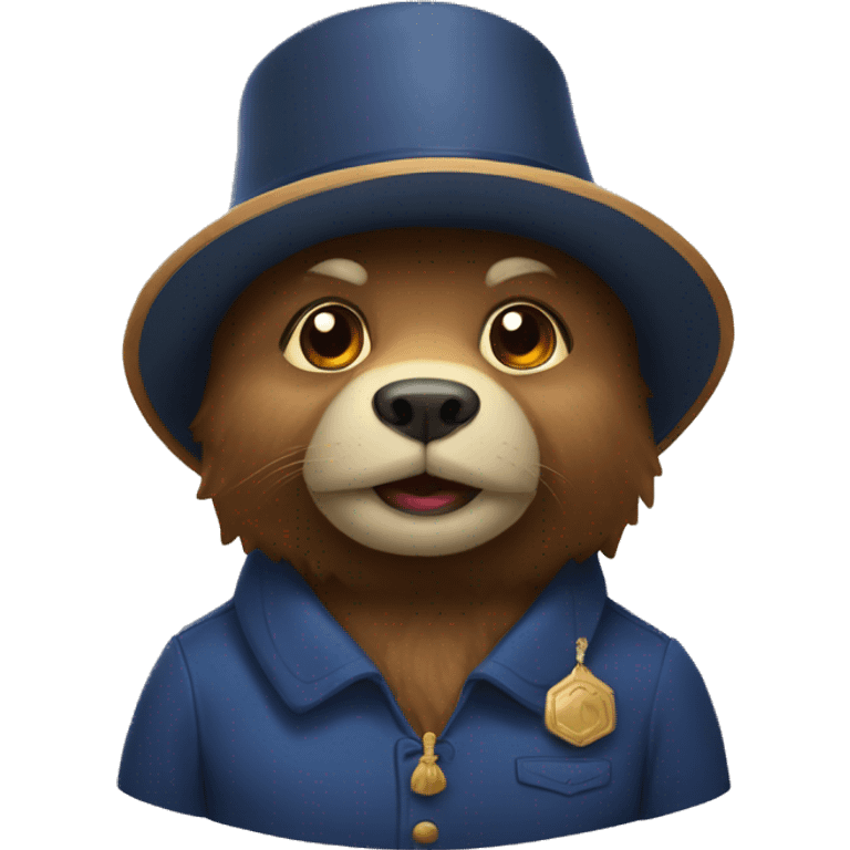 Ours avec chapeau russe emoji