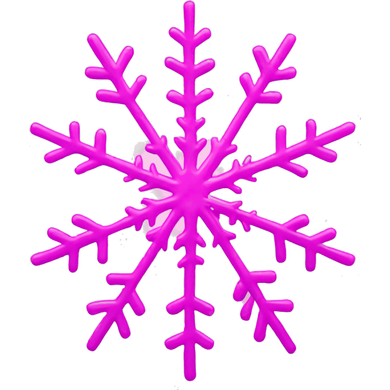 pink snowflake  emoji