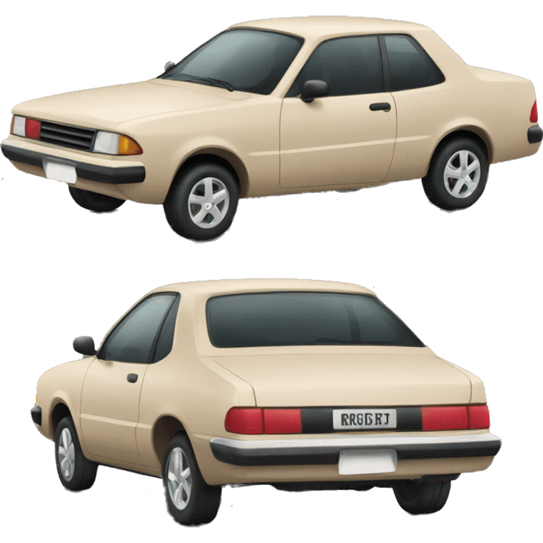 beige car emoji