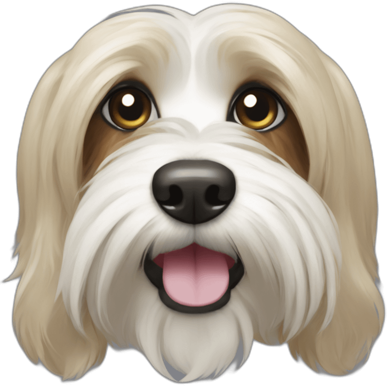 Tibetan terrier face emoji