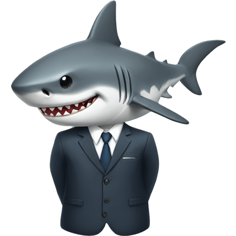 shark in a suit emoji