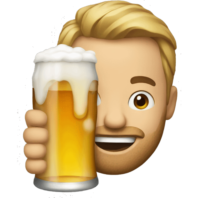 drinking beer emoji